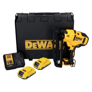 DEWALT DCN660D2 18V XR Li-ion Cordless 110 Nail Capacity Nailer with Brushless motor and 2x2.0Ah batteries included